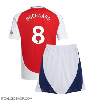 Arsenal Martin Odegaard #8 Prima Maglia Bambino 2024-25 Manica Corta (+ Pantaloni corti)